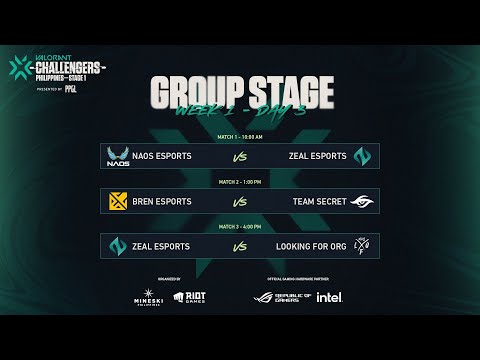 (EN) 2022 VCT Stage 1 - Challengers PH - Groups - Week 1 Day 4
