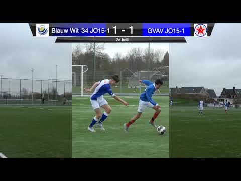 Blauw Wit '34 JO15-1 vs GVAV JO15-1