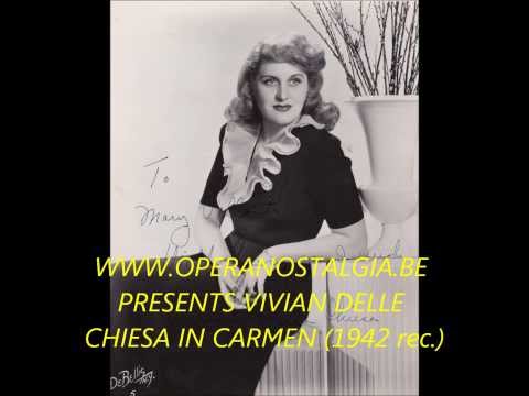 VIVIAN DELLA CHIESA SINGS CARMEN'S HABANERA LIVE IN 1942