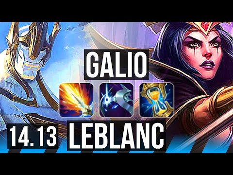 GALIO vs LEBLANC (MID) | 41k DMG, 6 solo kills, 1000+ games | VN Challenger | 14.13