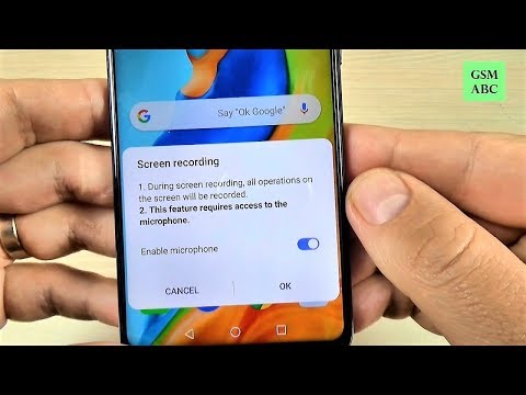 How to RECORD SCREEN on Huawei P30, Lite & Pro