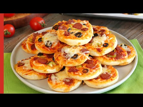 Super Easy PIZZA BITES! 🍕 | The Best Mini Pizza Recipe (With Homemade Pizza Dough)