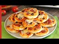 Super Easy PIZZA BITES The Best Mini Pizza Recipe With Homemade Pizza Dough