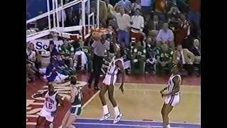 Dennis Rodman Incites 60,000 Fans with Two Huge Dunks and a Dime
