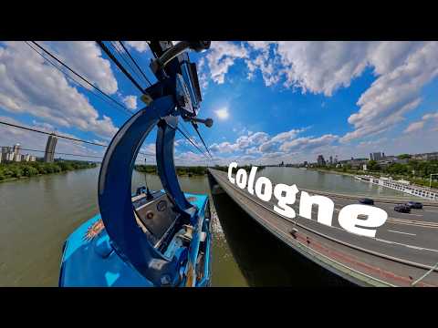 Cologne Cable Car from One Side of the Rhine to the Other | Germany