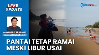 Pantai Lon Malang Masih Jadi Primadona Wisatawan, Membludak Dipenuhi Anak-anak hingga Dewasa