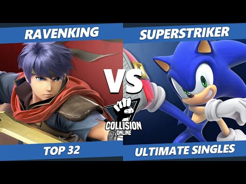 Collision Online Ultimate Top 32 - SuperStriker (Sonic) Vs. UGS | Ravenking (Ike) SSBU Singles