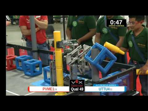 2015 VEXU Q49 - PVME1 vs UTTU4 - 27 to 58-Division Div-VEX U-VEX Worlds 2015