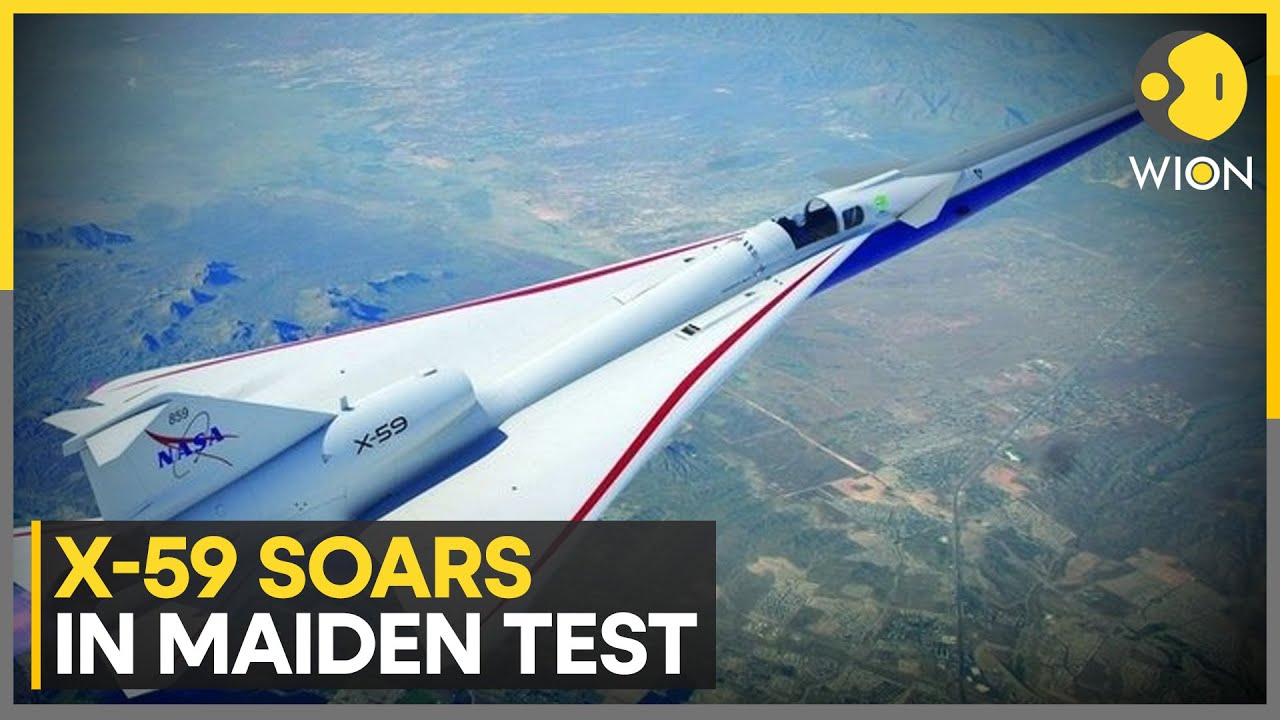 NASA’s X-59 Supersonic Jet Completes First Flight Over California | WION