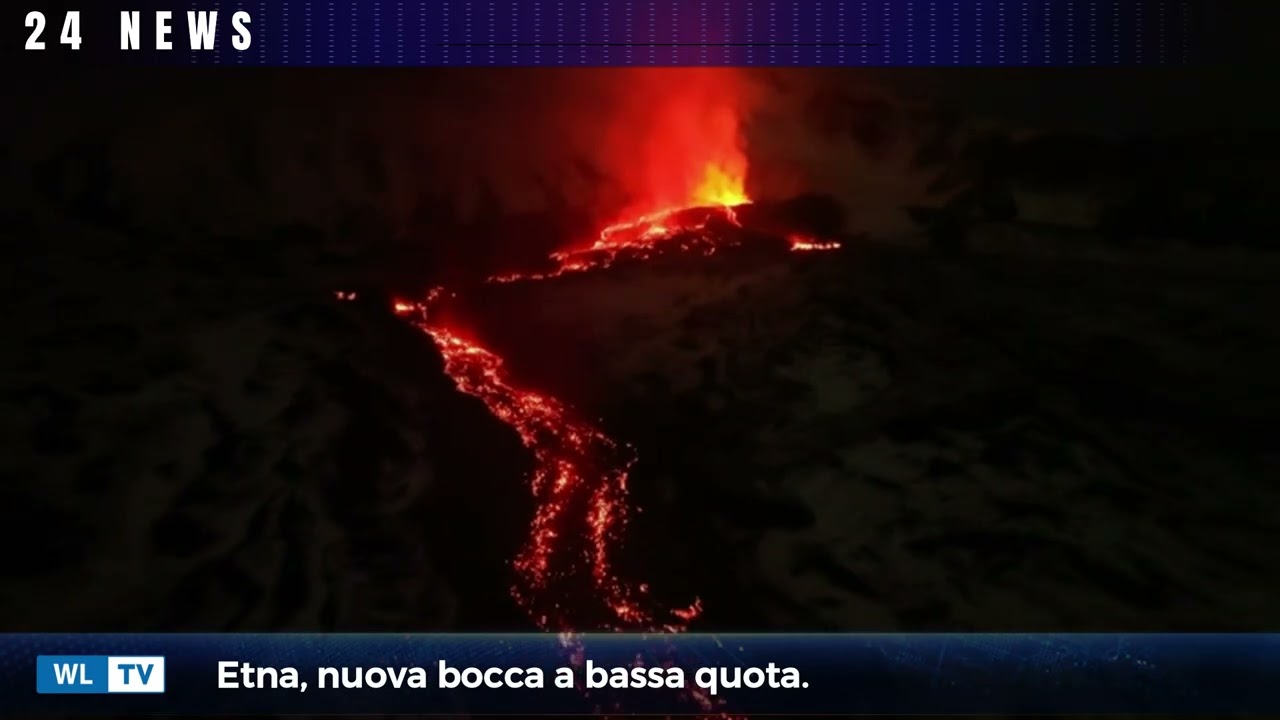 Etna, nuova bocca a bassa quota.