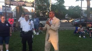Senator Sanders at 105th Precinct National Night Out Against Crime event