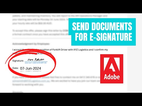 How To Request E-Signatures with Adobe Acrobat