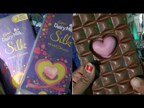 Unboxing New Dairy Milk Silk Heart Blush Edition|Valentine's Day Special Chocolate|| Amisha's World