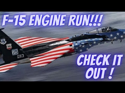 Military Aircraft Engine Run (MUST WATCH)!!! #f15 #jet #military #aircraft