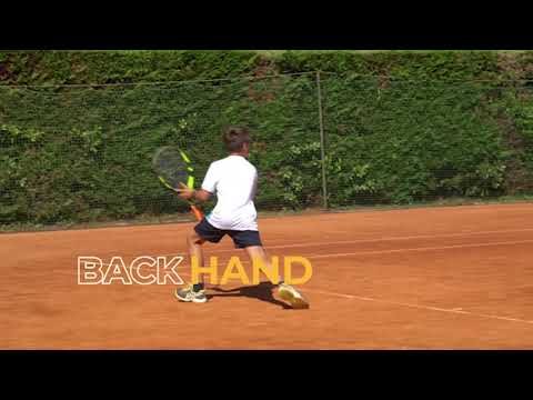 BACKHAND SESSION MICHELE  AMBROSIO with TENNIS LEGEND DIEGO NARGISO