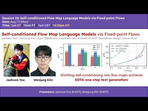 S26 | Self-conditioned Flow Map Language Models via Fixed-point Flows