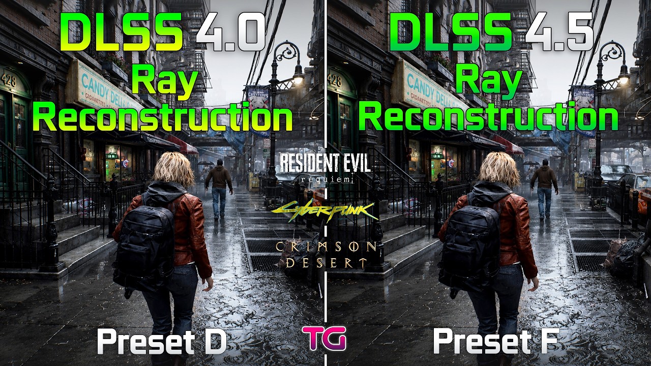 Official DLSS 4.5 Ray Reconstruction vs DLSS 4 RR : Test in 3 Games - Graphics & FPS Comparison