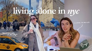 spending the holidays living alone in nyc *a week that felt like a movie* ☕️🍂