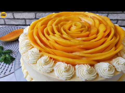MANGO CAKE | WITHOUT OVEN || by Aqsa's Cuisine