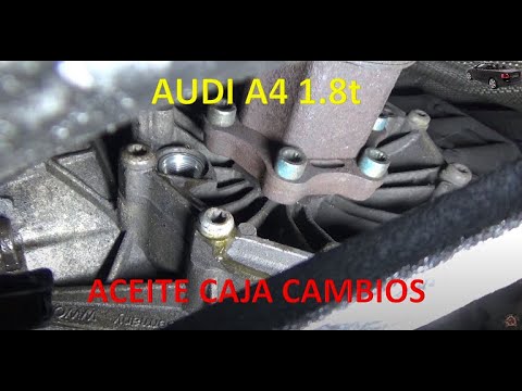 How to replace the manual gearbox oil AUDI A4 1.8t cabrio Quattro.