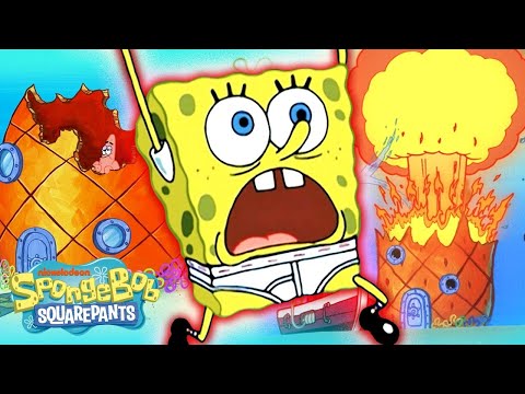Pineapple-pocalypse! ?? Every Time SpongeBob's Pineapple House Was Destroyed