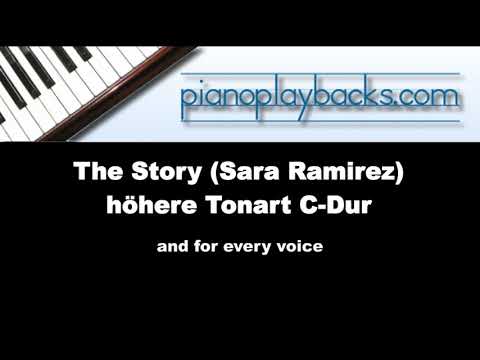 The Story (Sara Ramirez) Playback Instrumental Demo höhere Tonart C-Dur