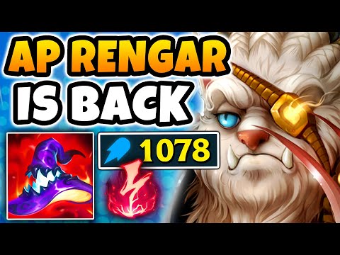 My team picked all AD champs, so I stacked 1078 AP on Rengar (AOE 1-SHOT)