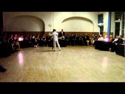  Sebastian Missé  and  Andrea Reyero  are  dancing  to  the  tango  "  Esta Noche De Luna  "