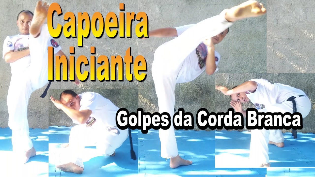 20 Movimentos de Capoeira para Iniciante (Ataques / Esquiva / bases) - Corda branca
