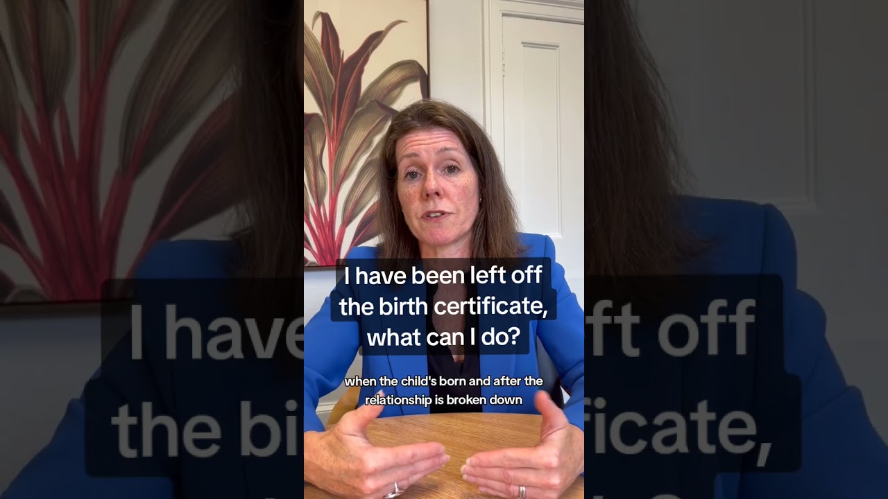 I have been left off the birth certificate, what can I do?