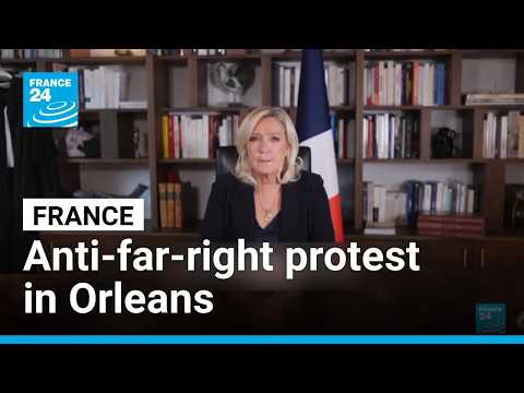 France: Anti-far-right protest in Orleans