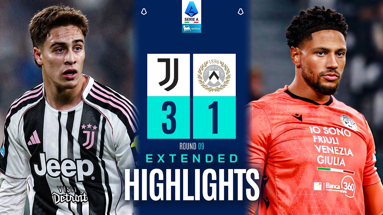 JUVENTUS-UDINESE 3-1 | EXTENDED HIGHLIGHTS | SERIE A 2025/26