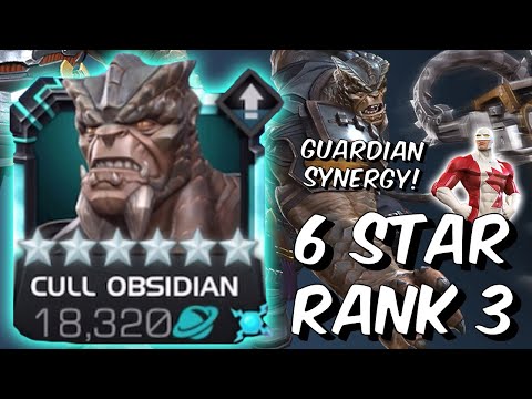 6 Star Rank 3 Cull Obsidian Gameplay /w Guardian Synergy! - BLOCK FIX? - Marvel Contest of Champions