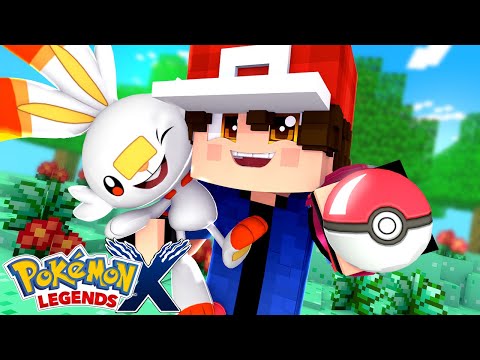Minecraft Pokemon X LEGENDS - FILME ! O FILHO DE ASH CONSEGUE SEU POKÉMON INCIAL 1