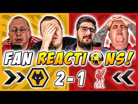 Liverpool Fans MELTDOWN 🤬 Reactions to Wolves 2-1 Liverpool | Premier League Fan Reactions