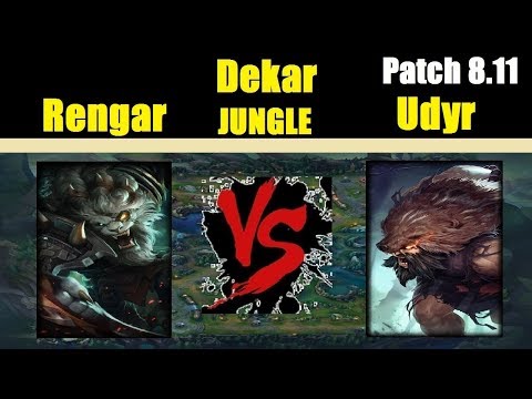 Dekar | Best RENGAR vs UDYR | Best RENGAR Jungle | Patch 8.11