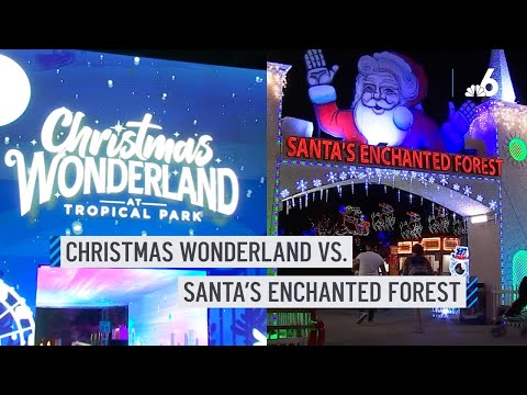 How does Miami's brand new Christmas Wonderland compare to the iconic Santa's Enchanted Forest?