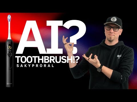 SAKYPRORAL Electric Toothbrush for Adults, Score Display, 6M Battery, Black video review thumbnail