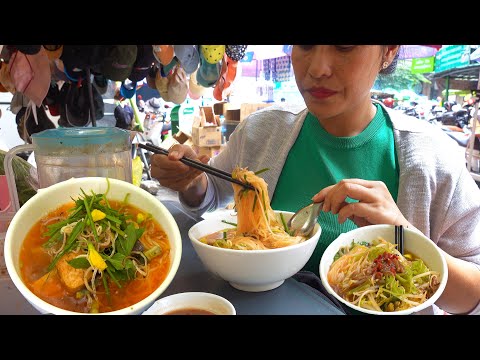 Nom Banhjok Sroas - $1.50 for a bowl - Cambodian Street Food @ Boeng Trabek Market