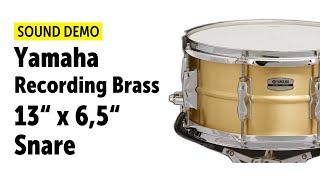 Video thumbnail for Yamaha | 13" x 6,5" Recording Brass Snare | Sound Demo (no talking) by Drums Bonedo