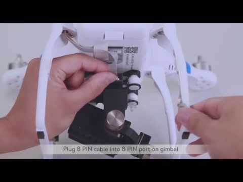 DJI   How to install the Zenmuse H3 3D on the New Phantom 2 -alGadgets.com
