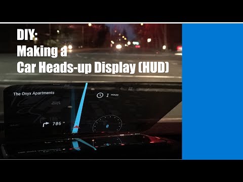 Part of a video titled DIY: Making a Car HUD display - YouTube
