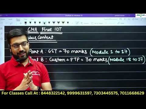 IDT Demo Class 1 By CA Raghav Goel