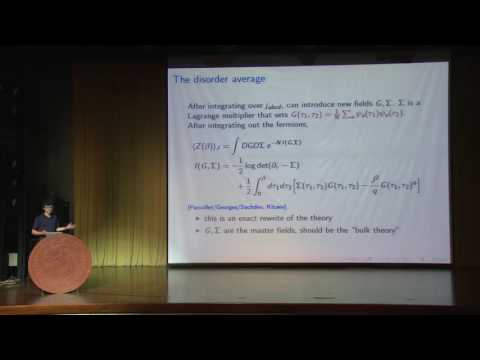 Douglas Stanford - The Sachdev Ye Kitaev model and AdS 2