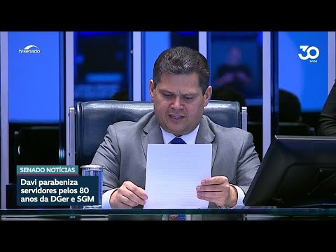 Davi celebra 80 anos da Secretaria-Geral da Mesa e da Diretoria-Geral do Senado