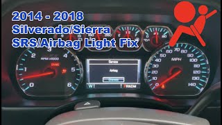 2014 - 2018 Silverado/Sierra Airbag Light Fix, Seat Position Sensor Harness Installation.