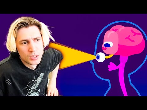xQc Reacts to "Why Your Brain Blinds You For 2 Hours Every Day" by Kurzgesagt