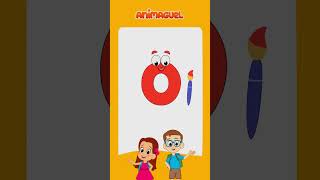 Colorindo a vogal O | Animaguel (Aeiou / Vídeo educativo)