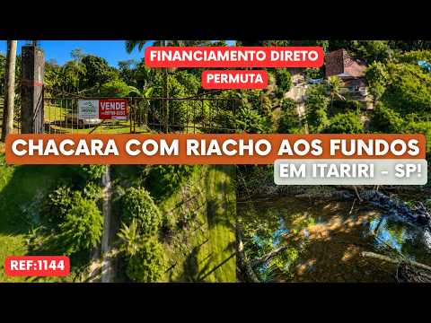 REF. 1144, CHACARA COM RIACHO AOS FUNDOS EM ITARIRI - SP!