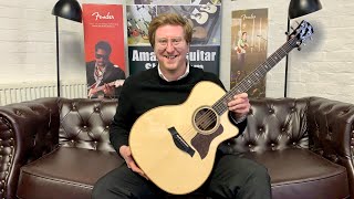 Video thumbnail for Taylor 714ce Grand Auditorium V-Class Electro Acoustic Guitar Demonstration With James by Rimmers Music